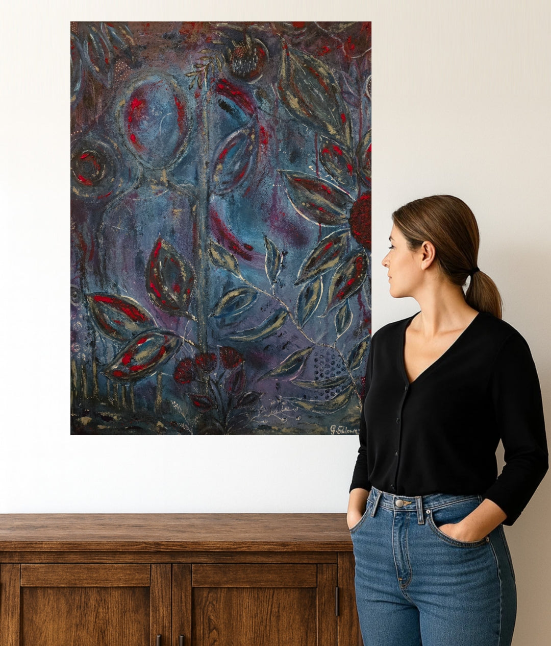 A Botanical Presence - Original Canvas