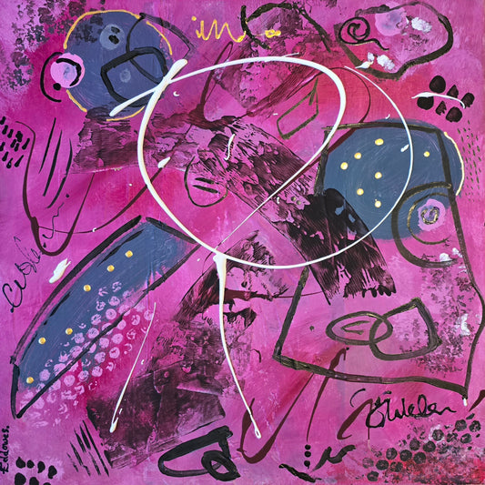 Pink Fizz - Original Canvas