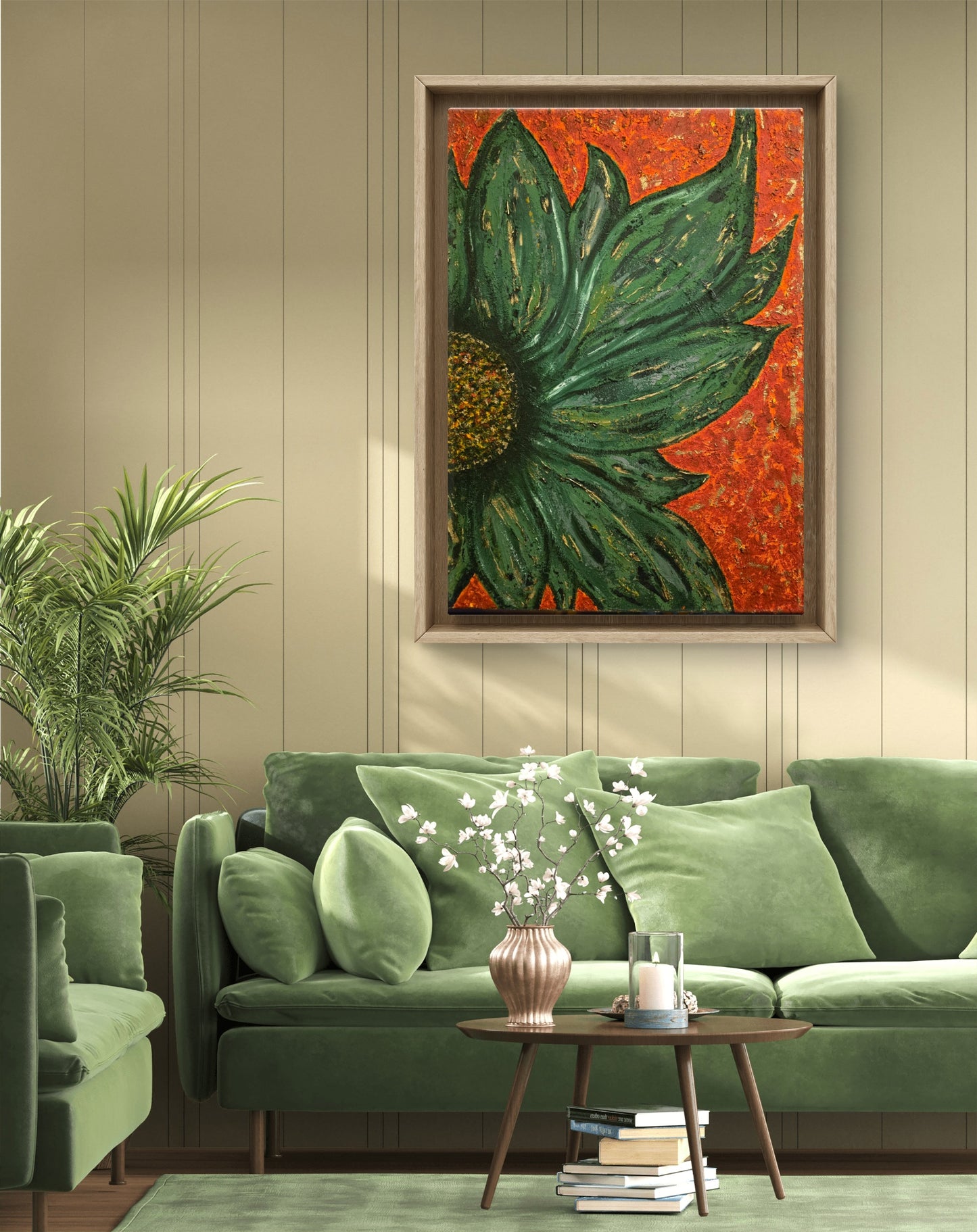 Ember Leaf - Original Canvas
