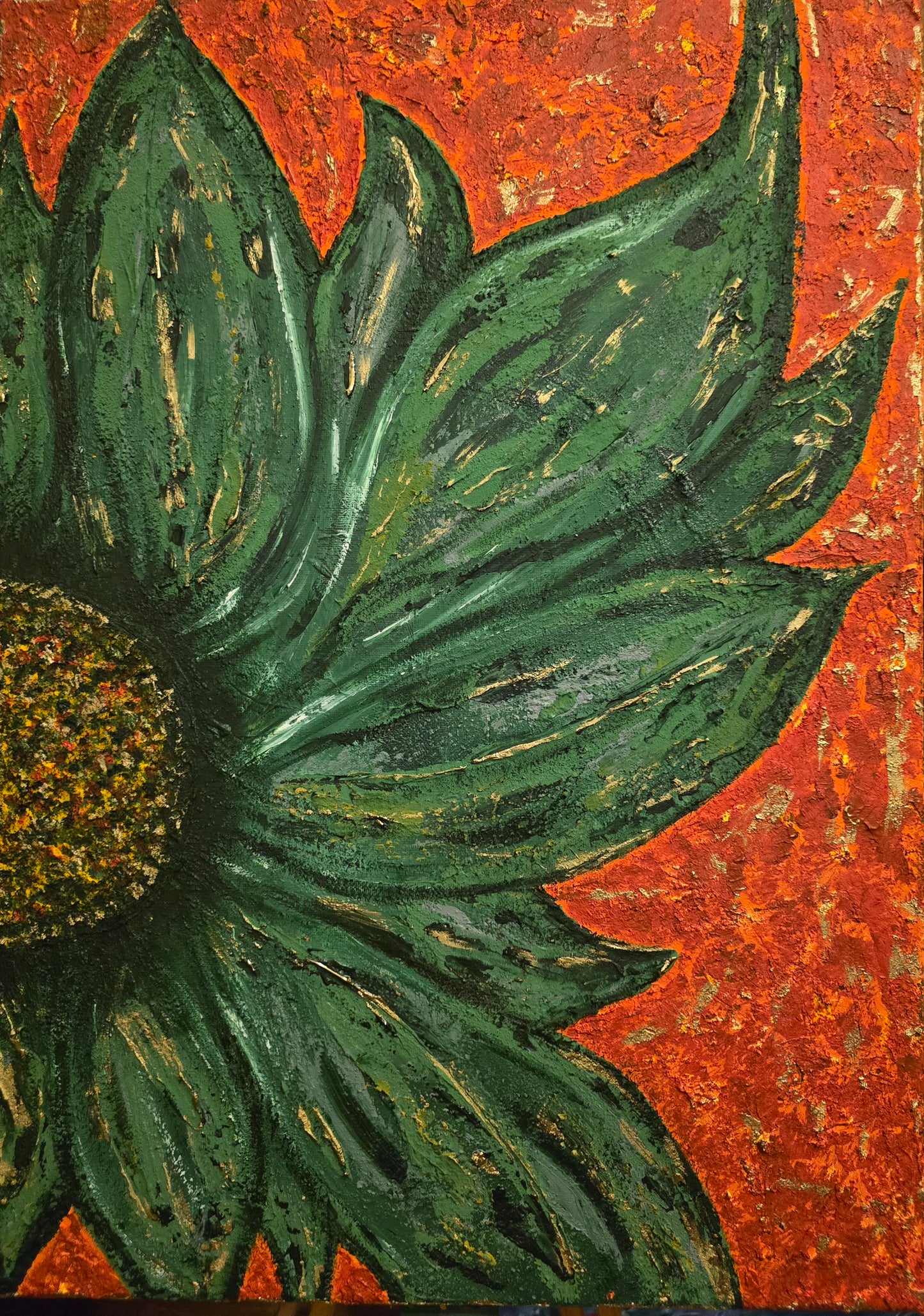 Ember Leaf - Original Canvas